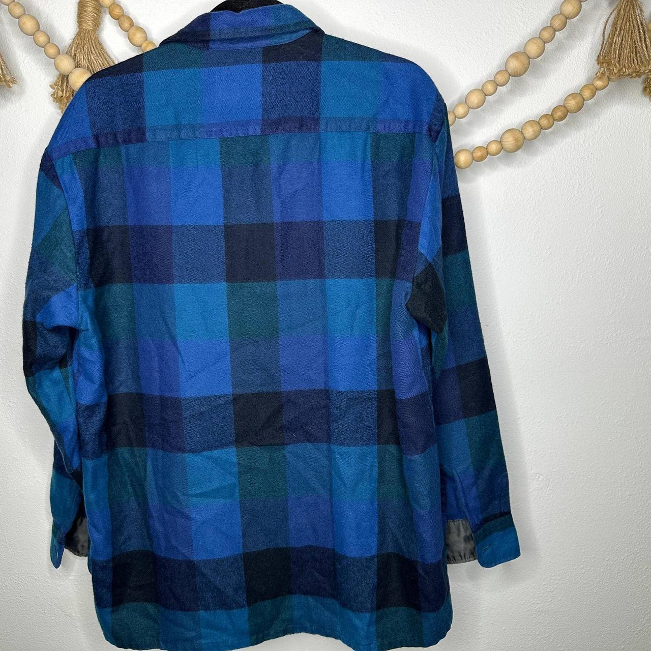 Vintage Back Packer Flannel Plaid Button Down with - Depop