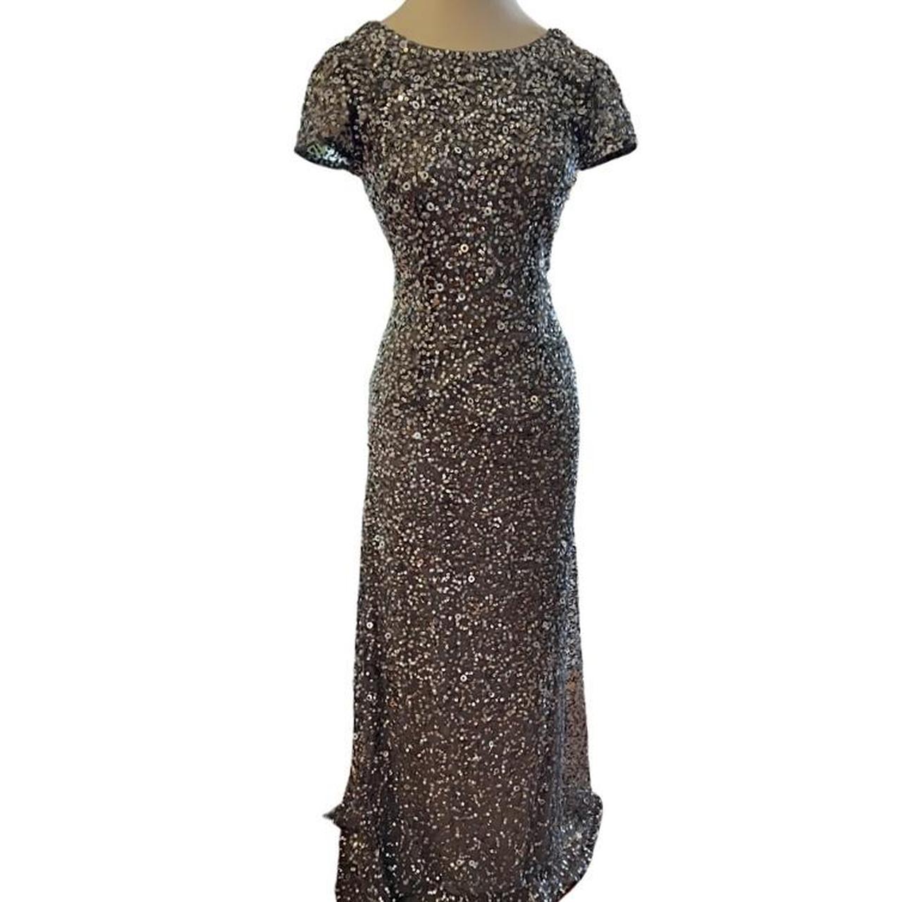 Adrianna Papell Sequin Gown Amazing condition Depop