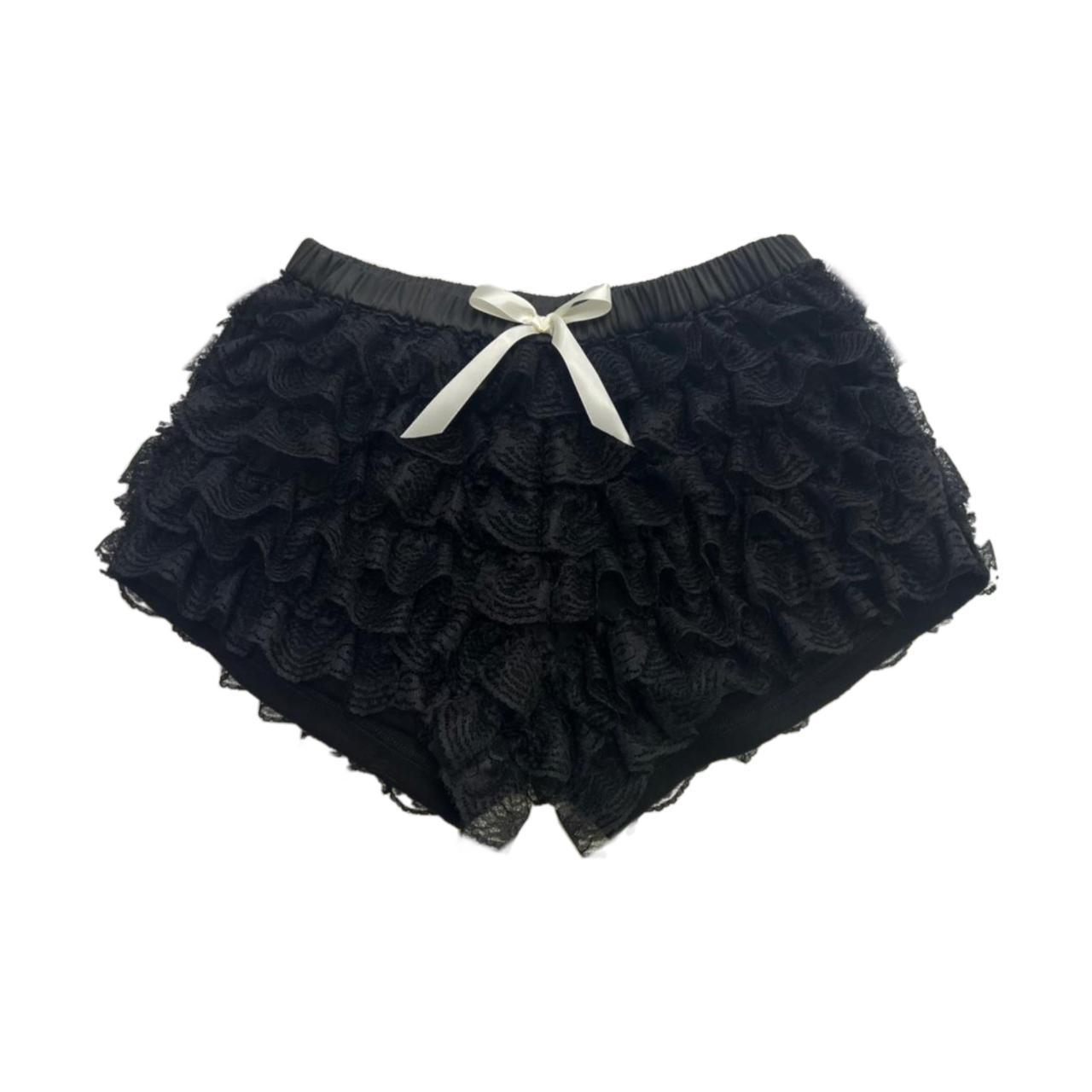 Mid waist Black Bloomers Short Size Available in... Depop