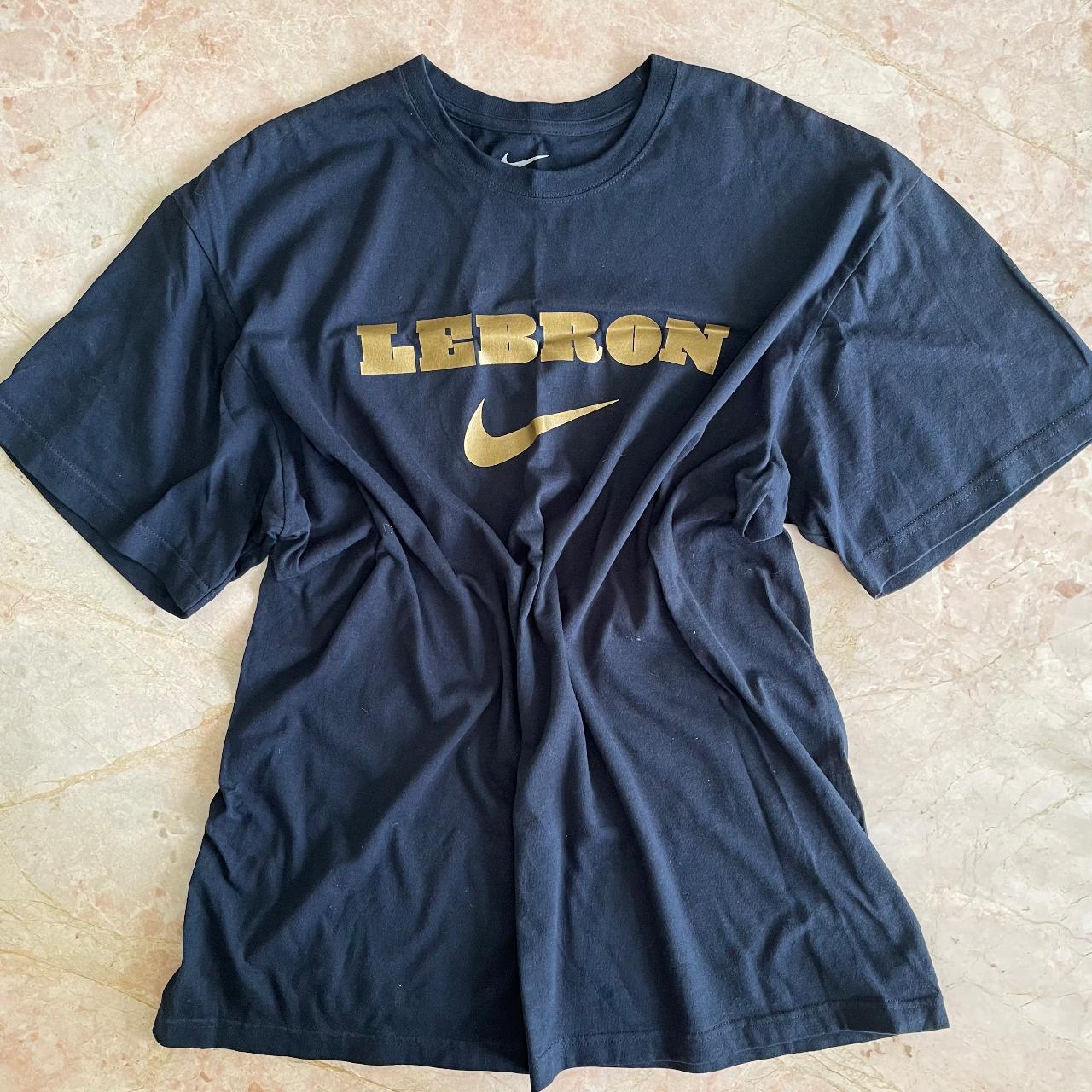 Black and gold lebron shirt best sale