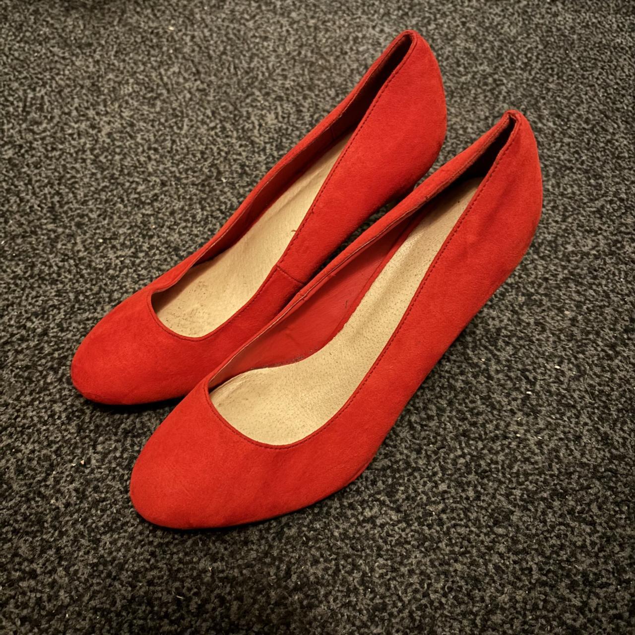 Fashion new look red shoes size 6