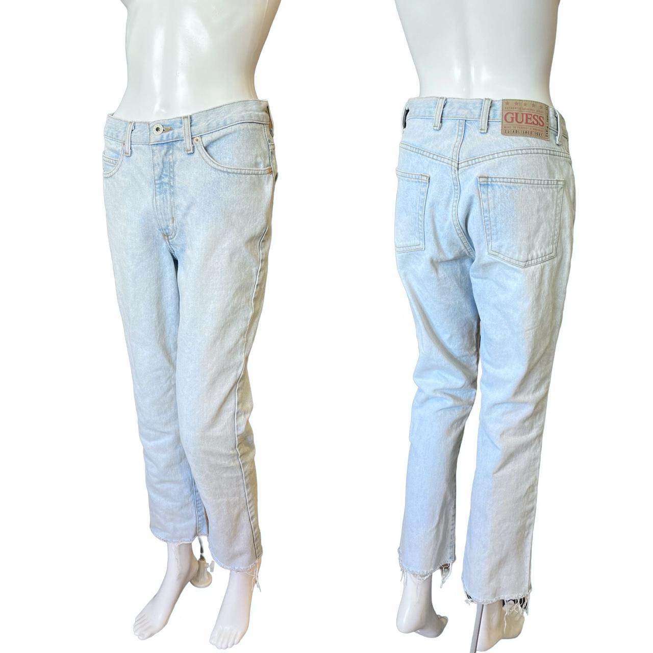 Vintage 90s Guess jeans. Light wash denim. Mid rise