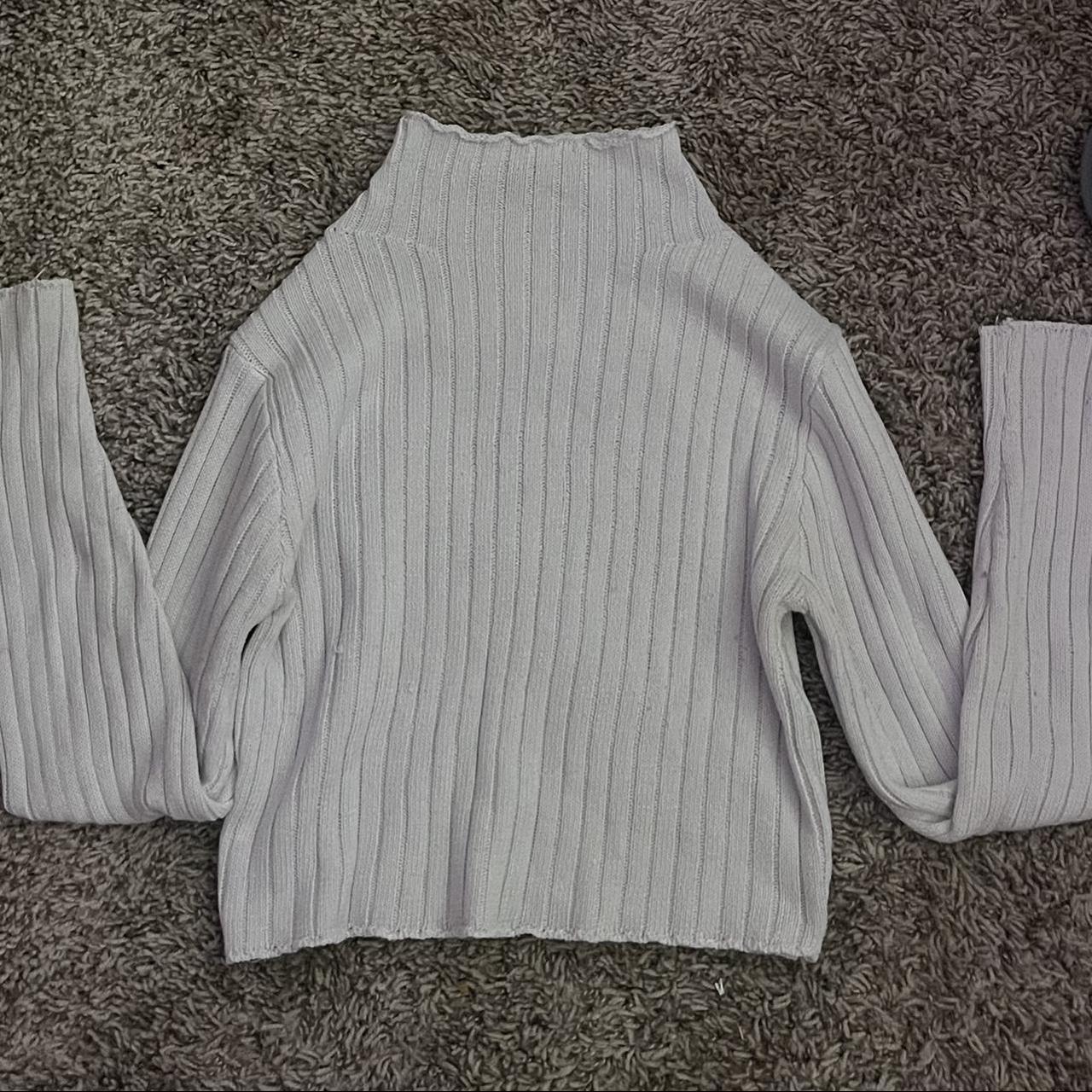 white long sleeve turtle neck. great for layering!... - Depop