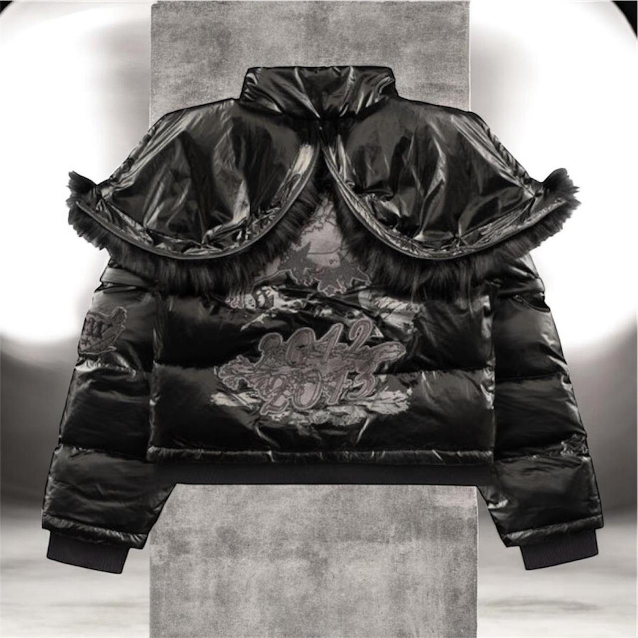 jaded london spider hoodie zip-up , size S but feels | Depop