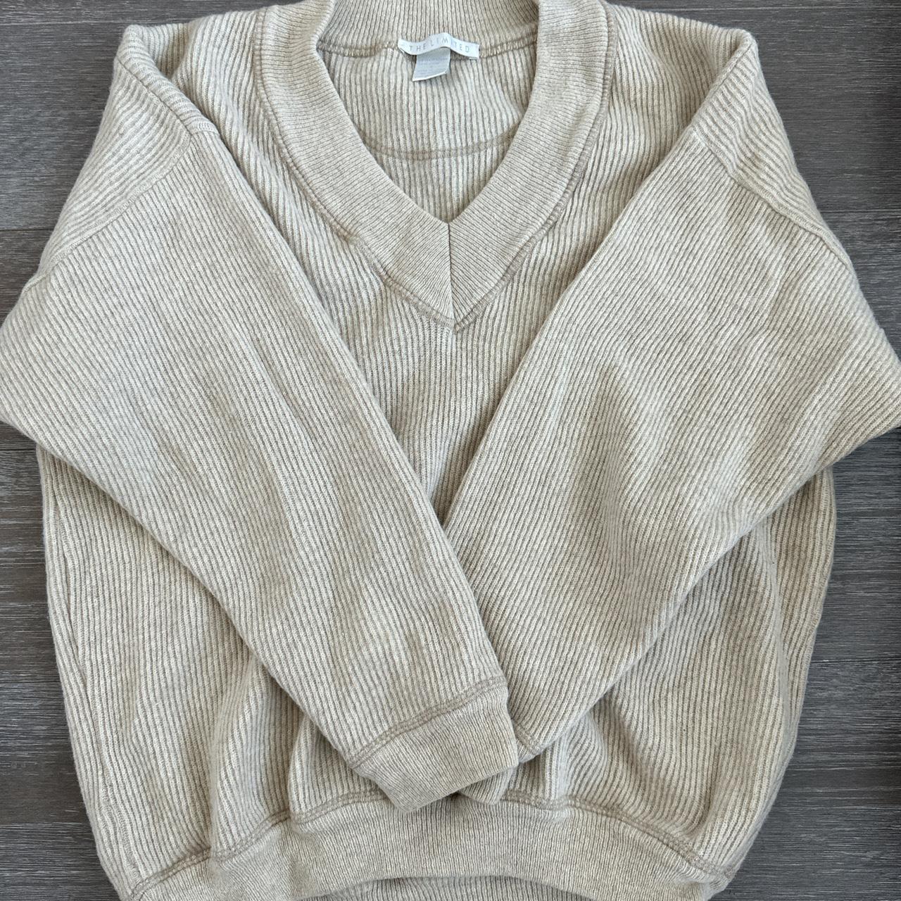 Cream sweater Brand: The Limited Size: Large - Depop