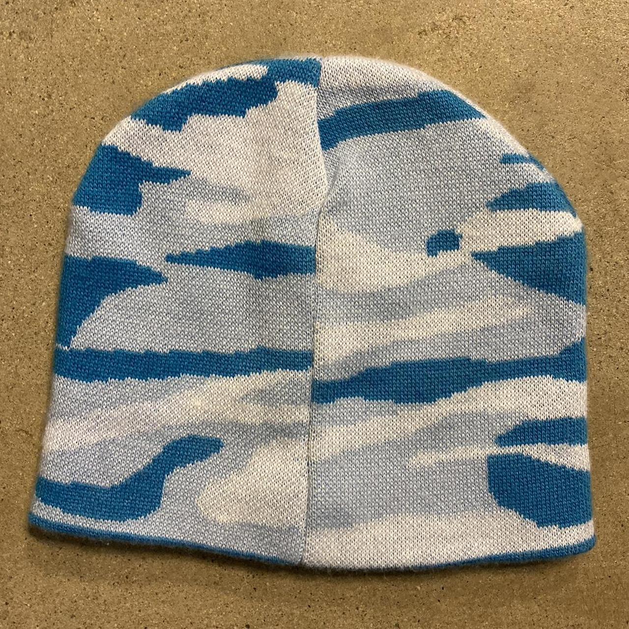 Men's Blue and White Hat | Depop