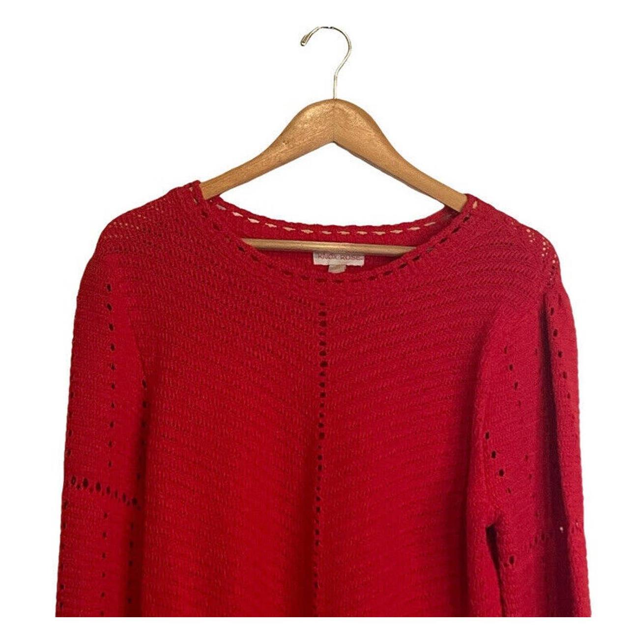 Knox Rose Crew Neck Pullover Sweater Women's Size M - Depop