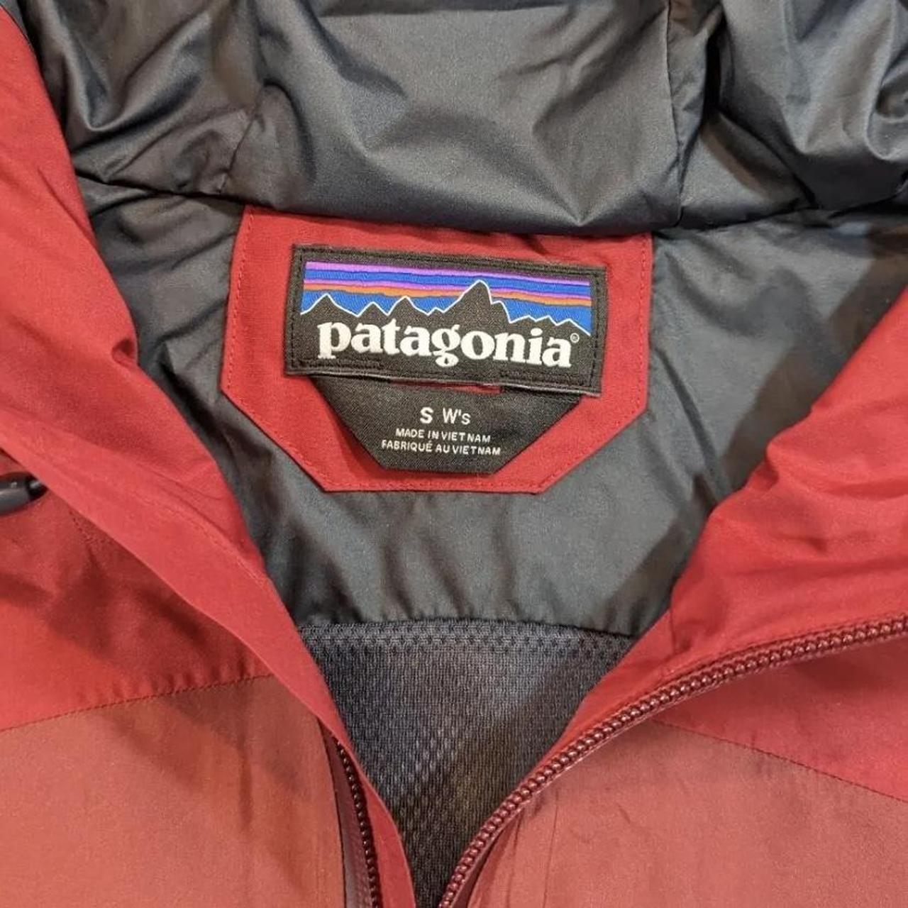 Patagonia Women's Burgundy and Red Jacket | Depop