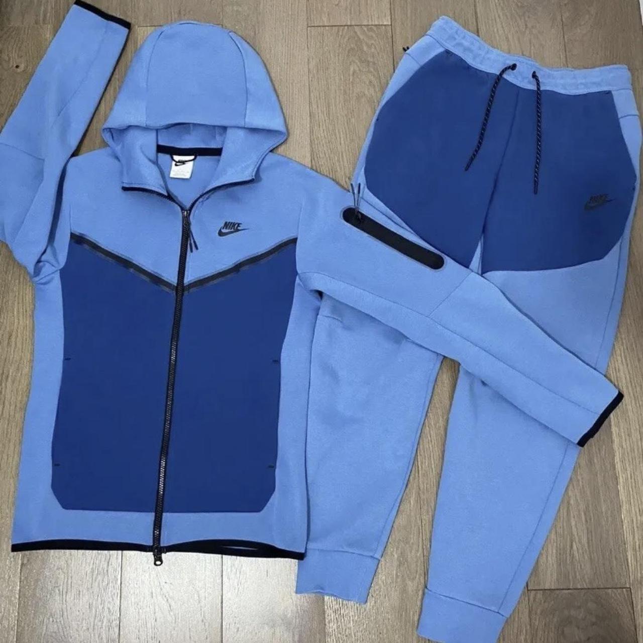 Nike Tech Fleece Tracksuit [Dutch Blue] - Size M *... - Depop