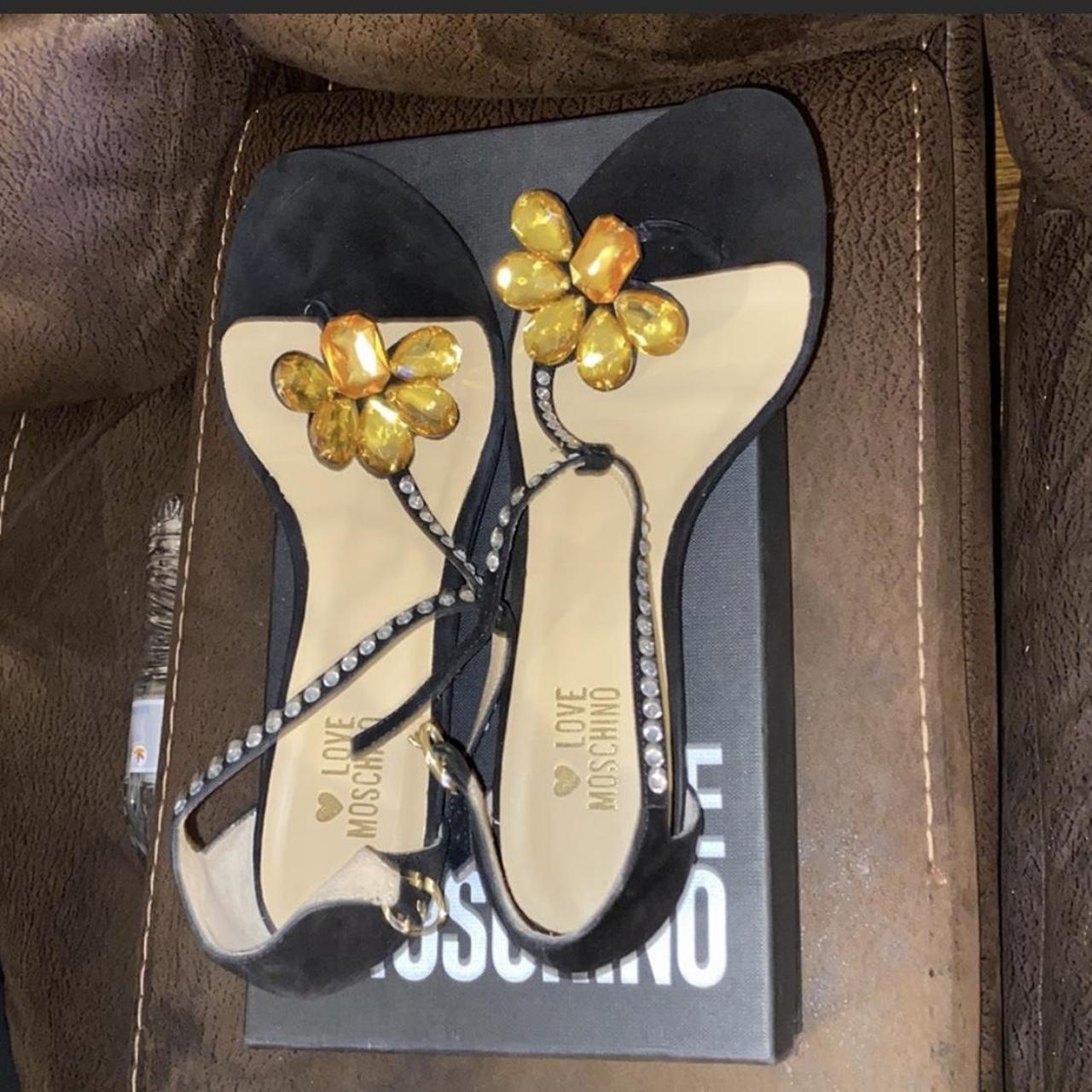 moschino colorful sandals