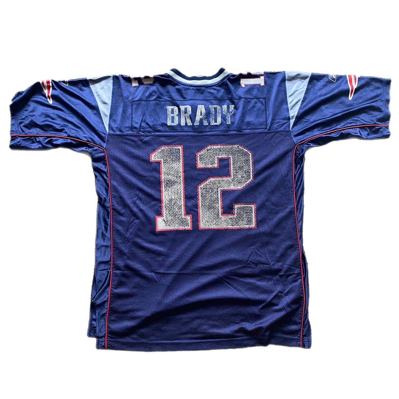 Vintage yk2 Tom Brady Patriot Jersey Reebok x NFL - Depop