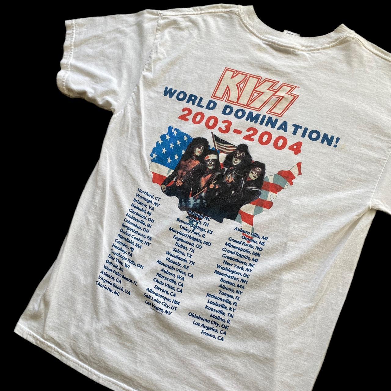 KISS World Domination Tour 2003-2004 era tee. No - Depop