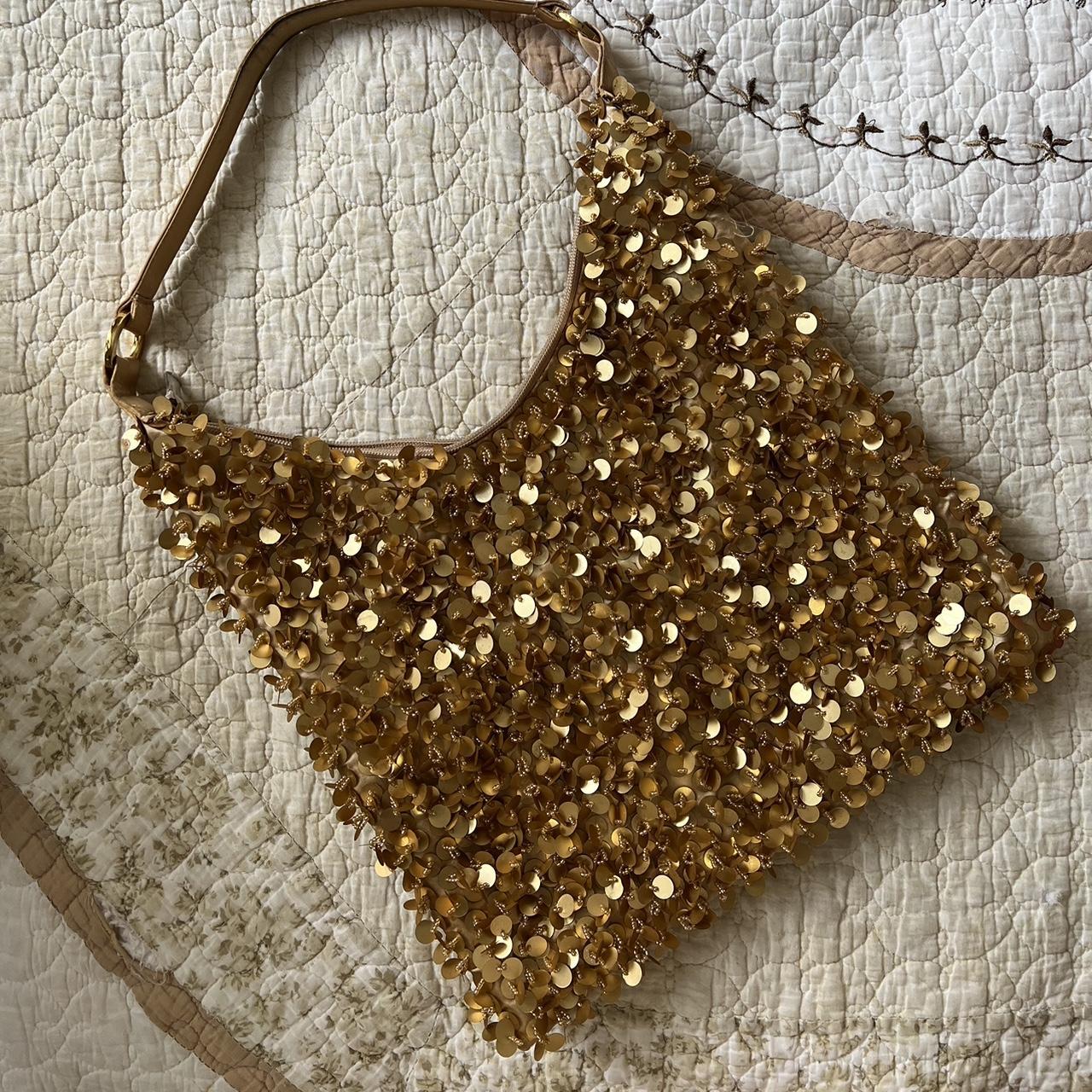 バッグ 00s vintage archive hand bag y2k gold Vintage Chunky Y2K Shoulder Bag Gold by Kathy Van Zeeland