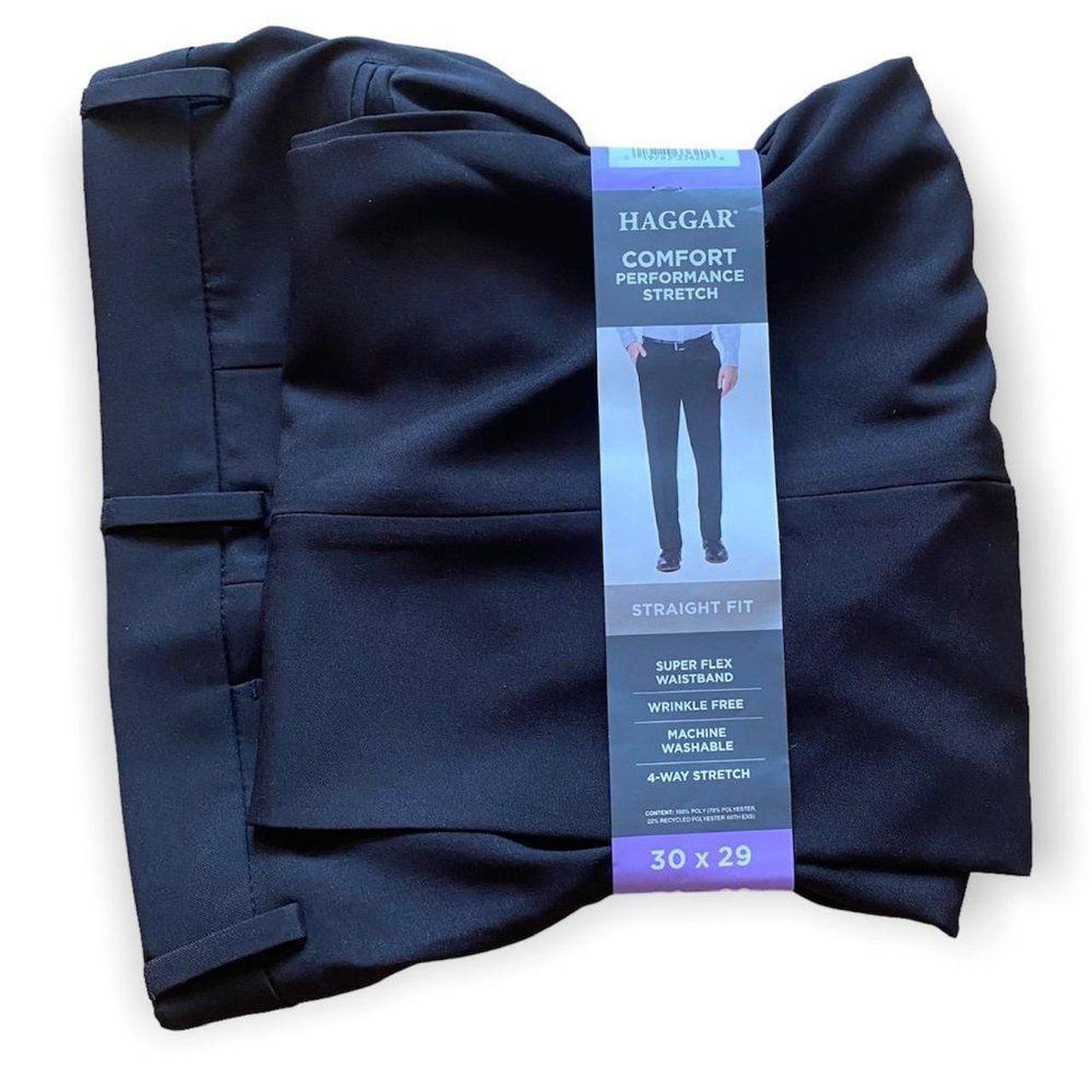 Haggar Men's Black Trousers (2)