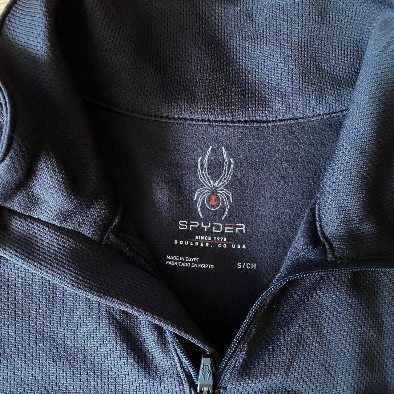 Spyder Womens Brush Base Layer Top Zip Neck Long... Depop