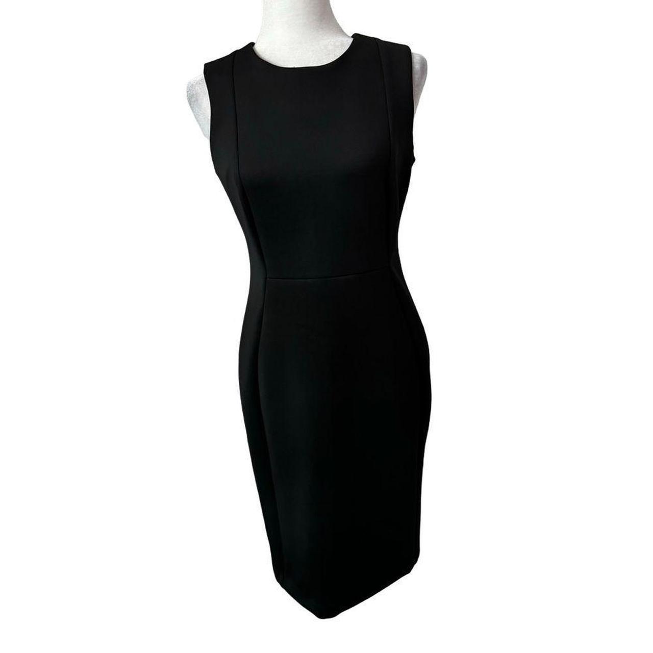 Calvin Klein Little Black Dress Sheath Sleeveless SZ