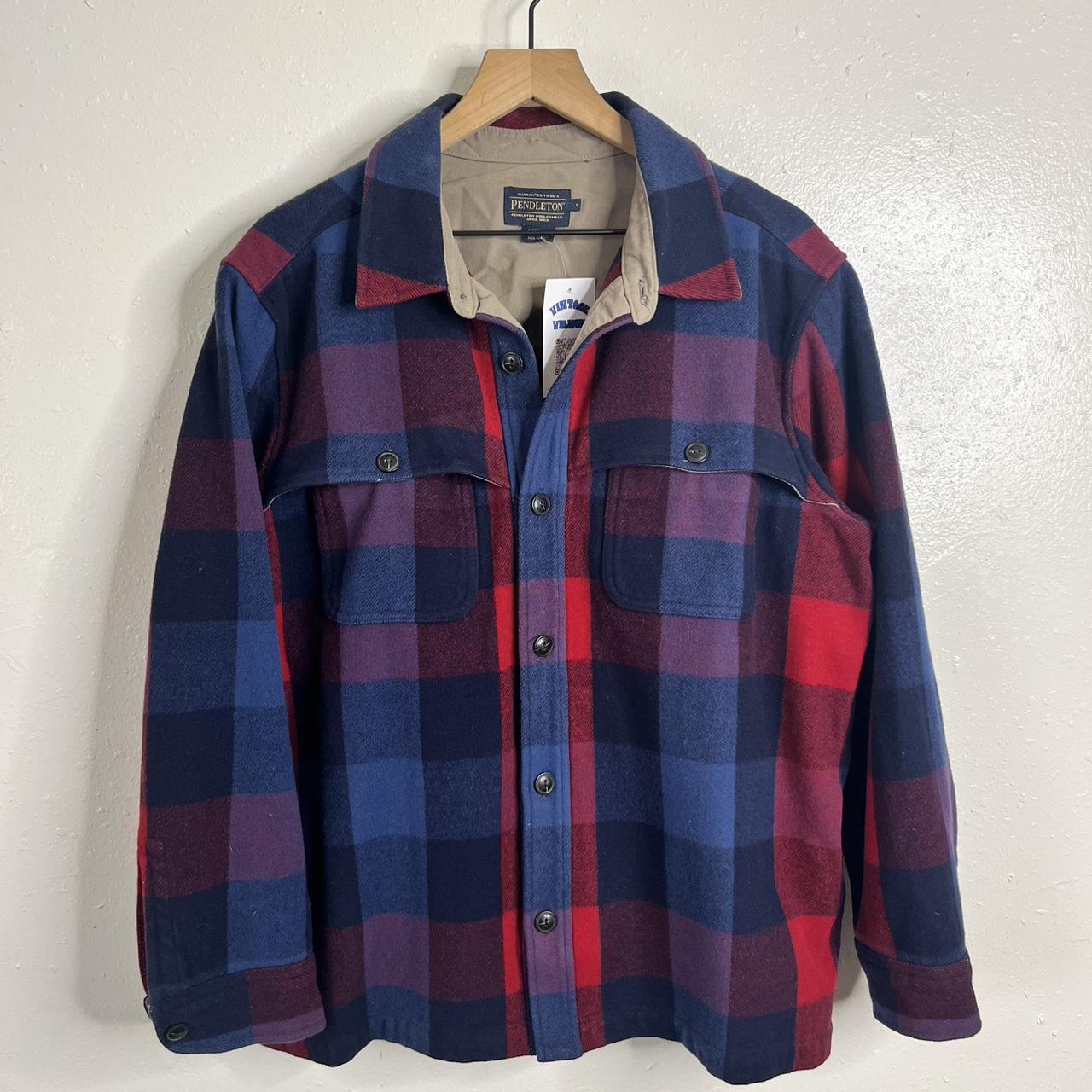 Pendleton Men's Shacket Jacket - Multi/Blue - L –… - image 1