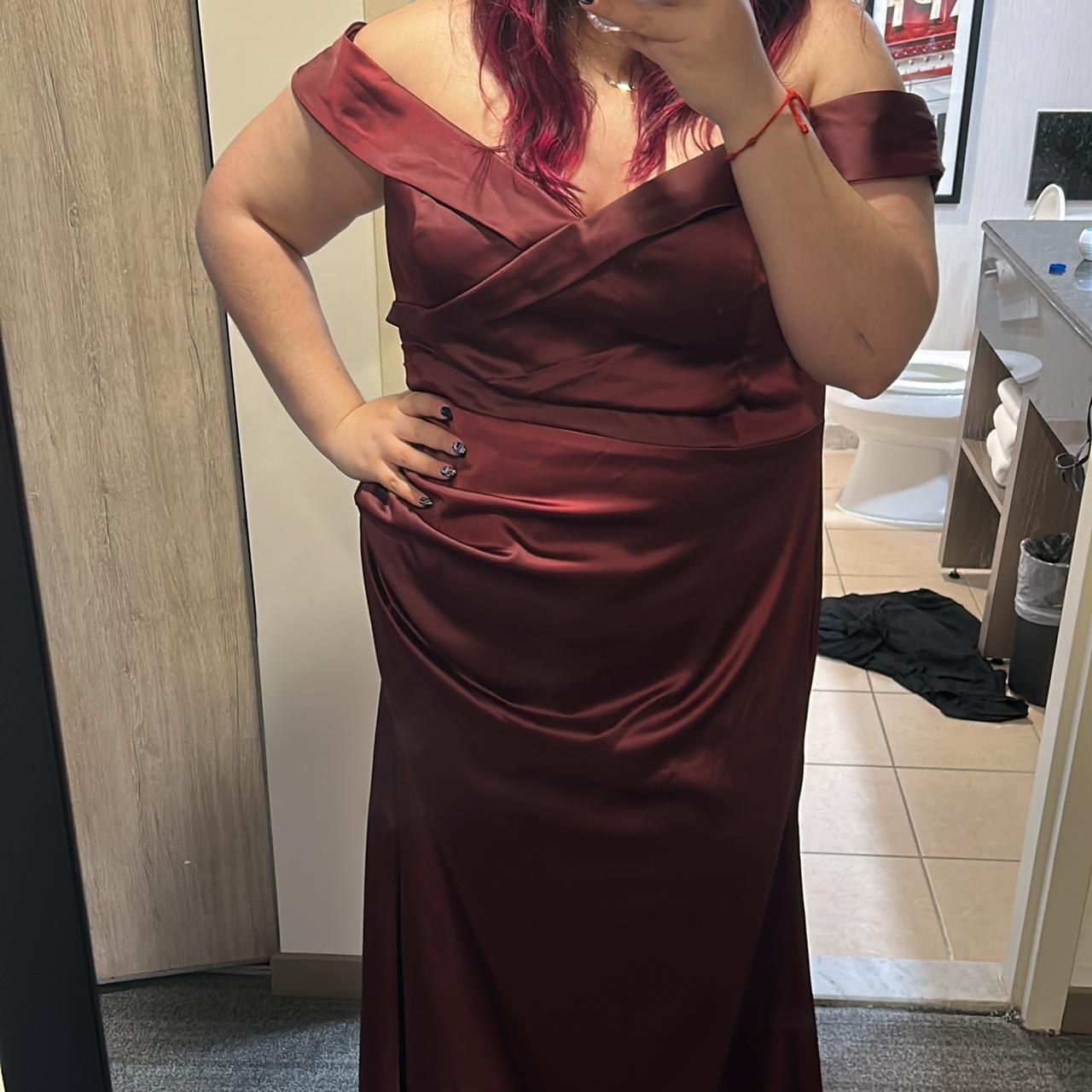 Davids Bridal Plus Size Satin Off The Shoulder Depop 