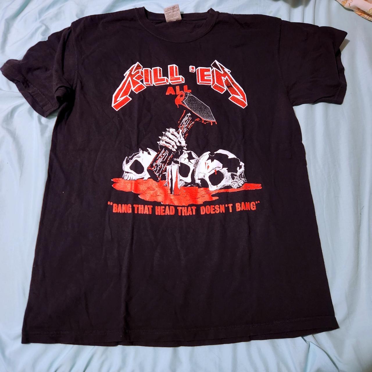 Metallica Kill em All Whiplash tee #ironmaiden... - Depop