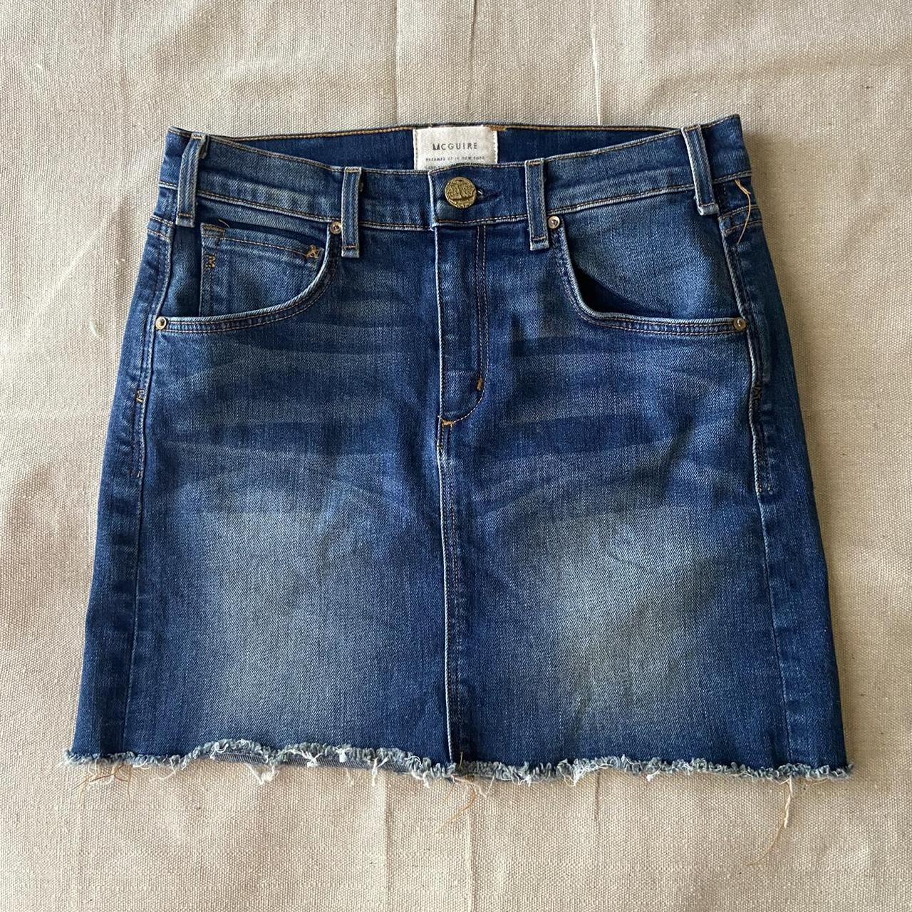 McGuire Denim Handcrafted Mini Skirt -New without... - Depop