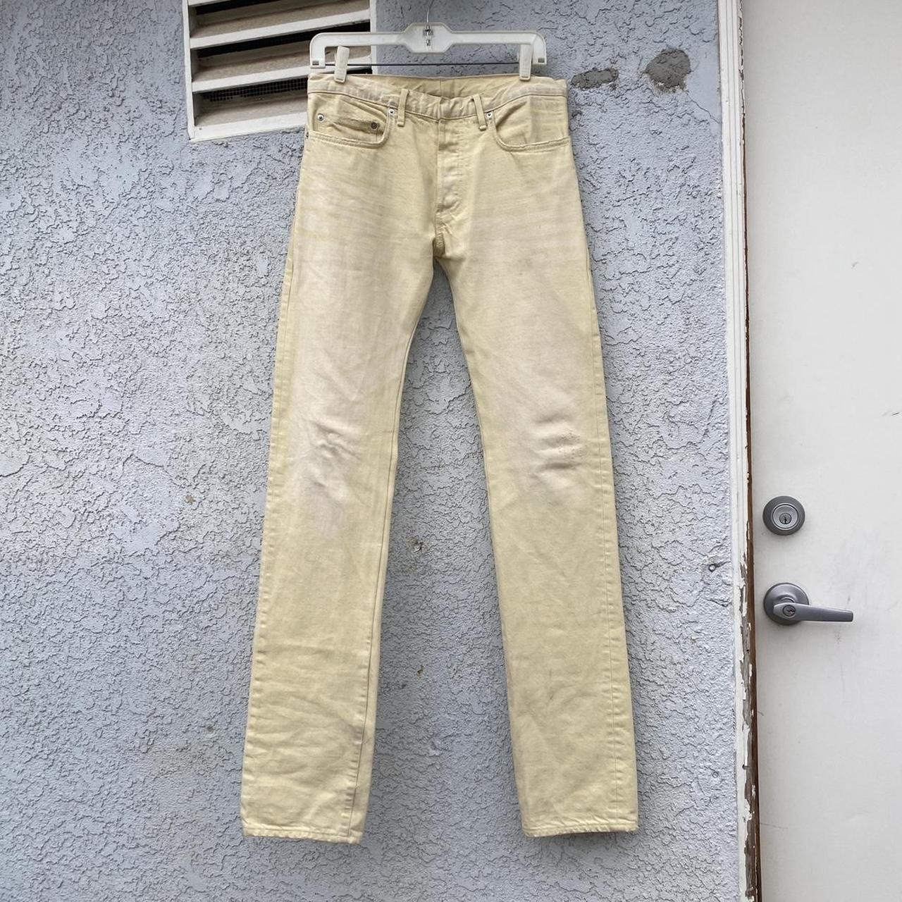 Dior Men's Cream Jeans Depop