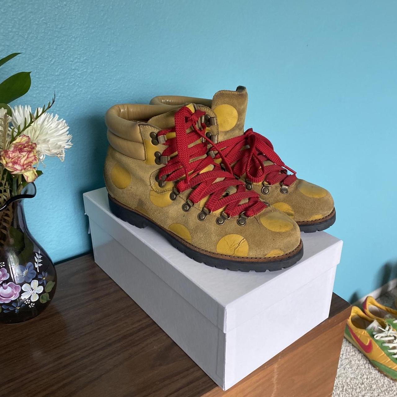 Jeremy Scott Men's Red and Yellow Boots