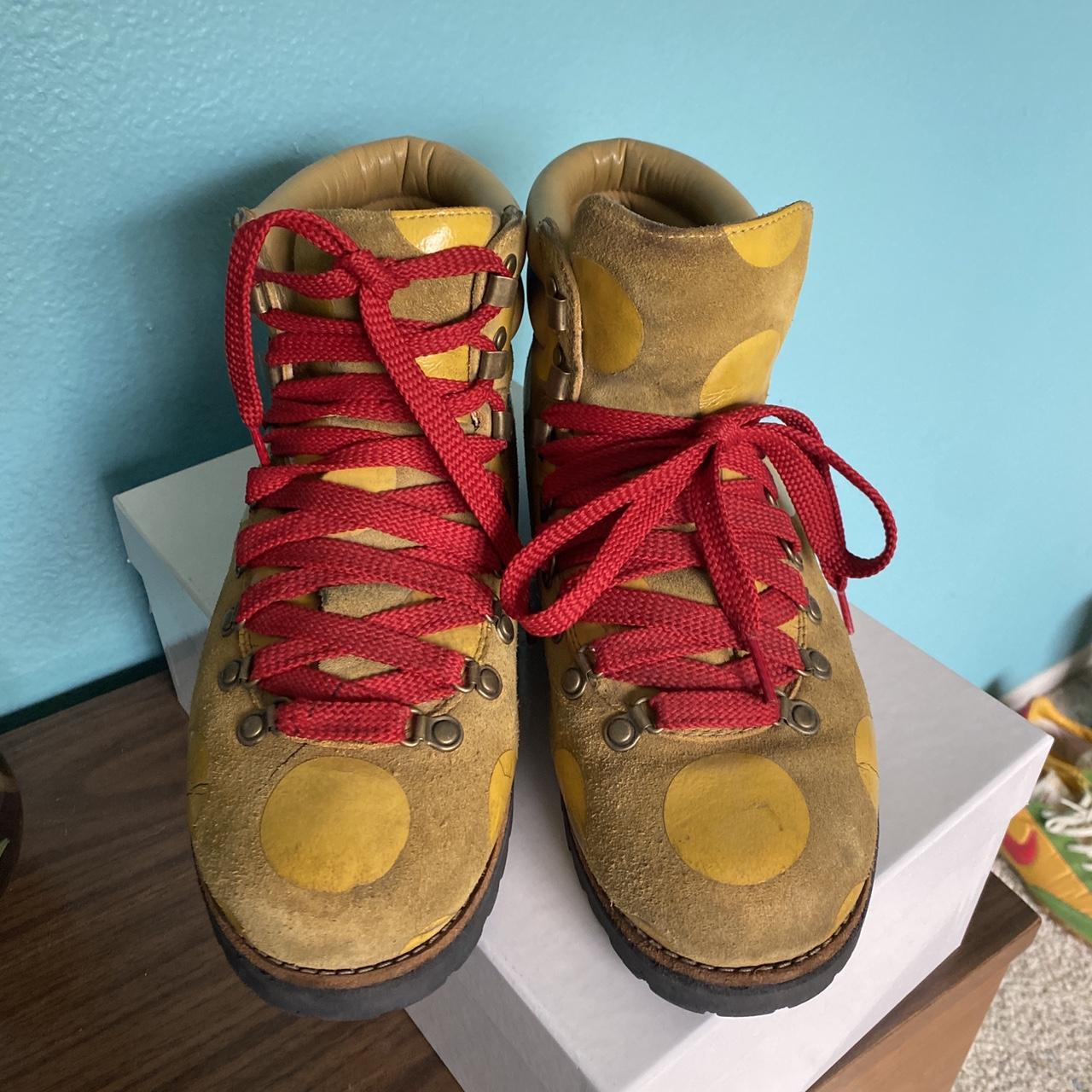 Jeremy Scott Men's Red and Yellow Boots (2)