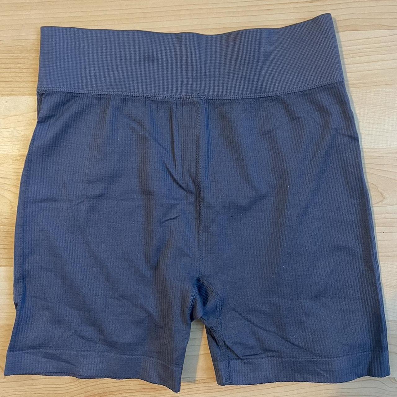 Blue biker shorts Size medium, perfect for... - Depop