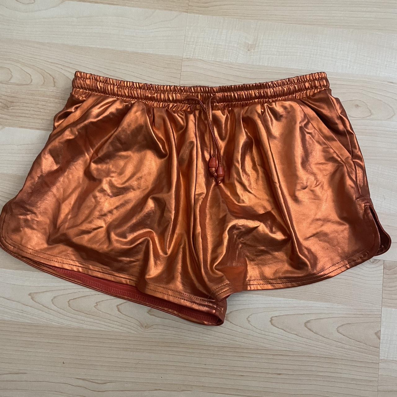 Rose gold outlet metallic shorts