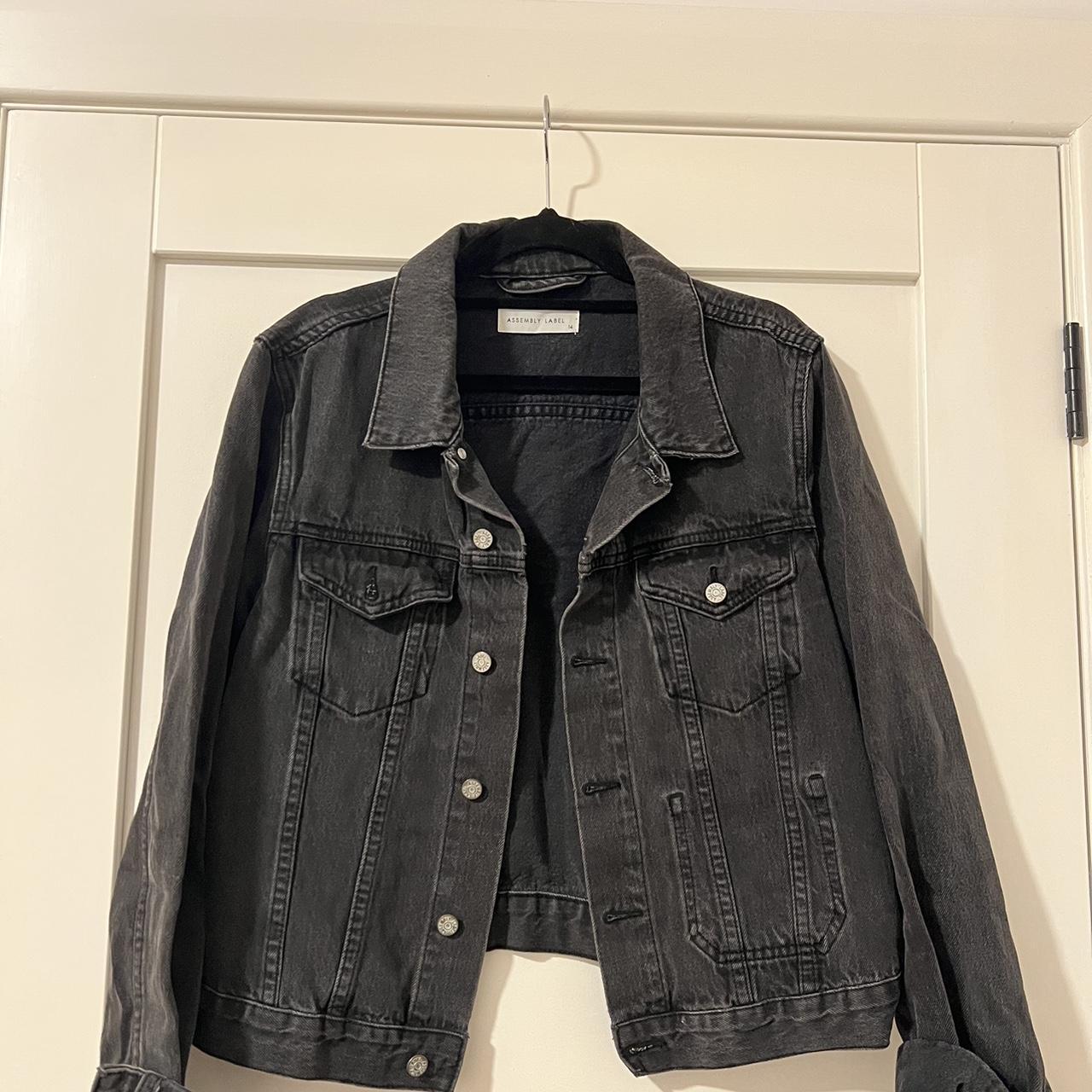 Assembly label store black denim jacket