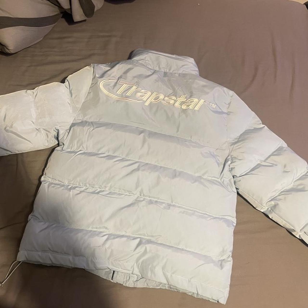 Baby blue trapstar puffer Really nice coat, barely... - Depop