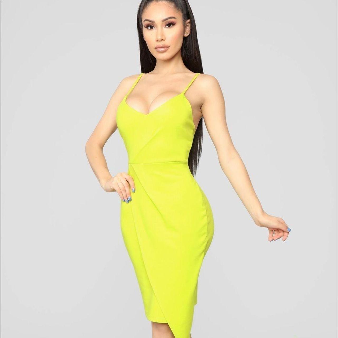 Available In Neon Yellow Neon Wrap Dress Spaghetti. Depop