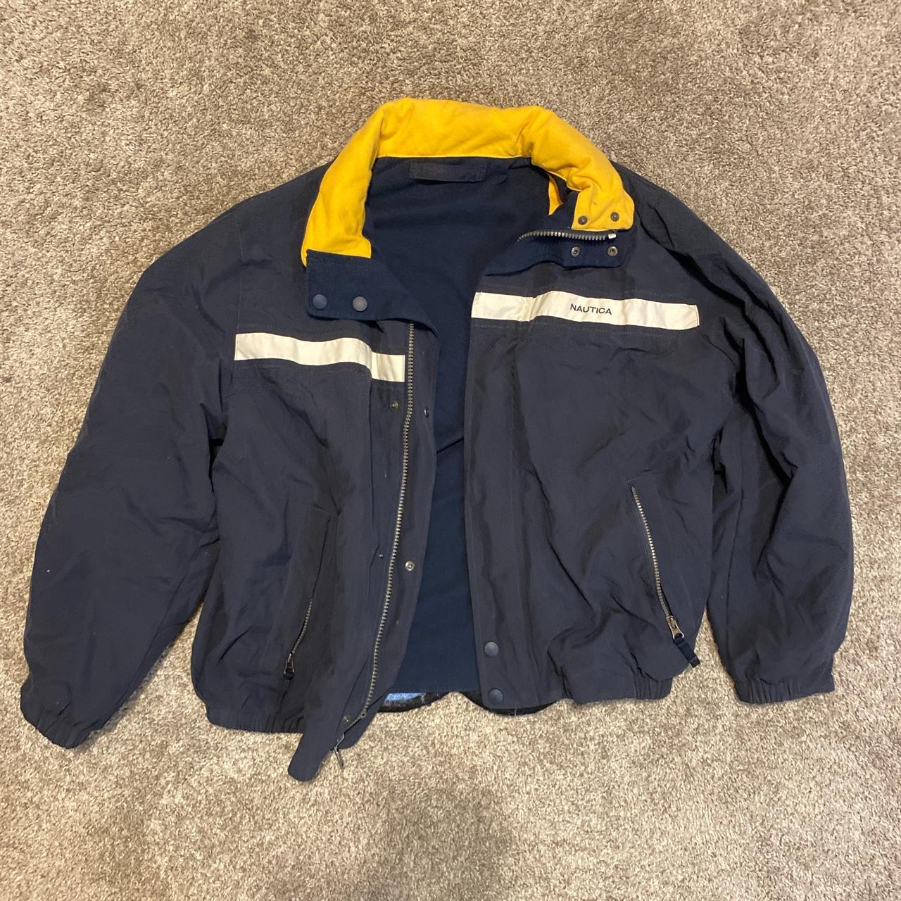 Vintage Nautica Jacket Size: M Great Condition - Depop