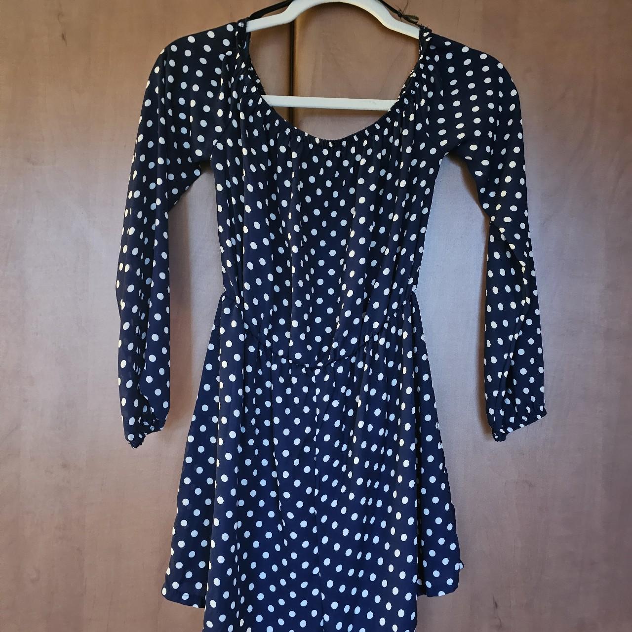 Ladies Dresses Missguided Blue Polka Dot Dress Womens Dresses