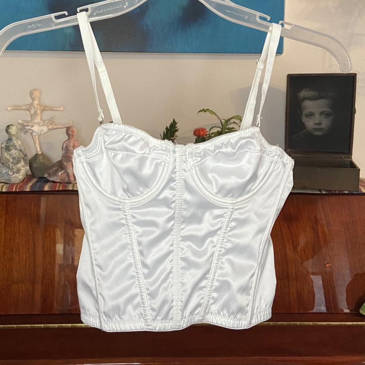 The cutest Urban Outfitters satin corset with... - Depop