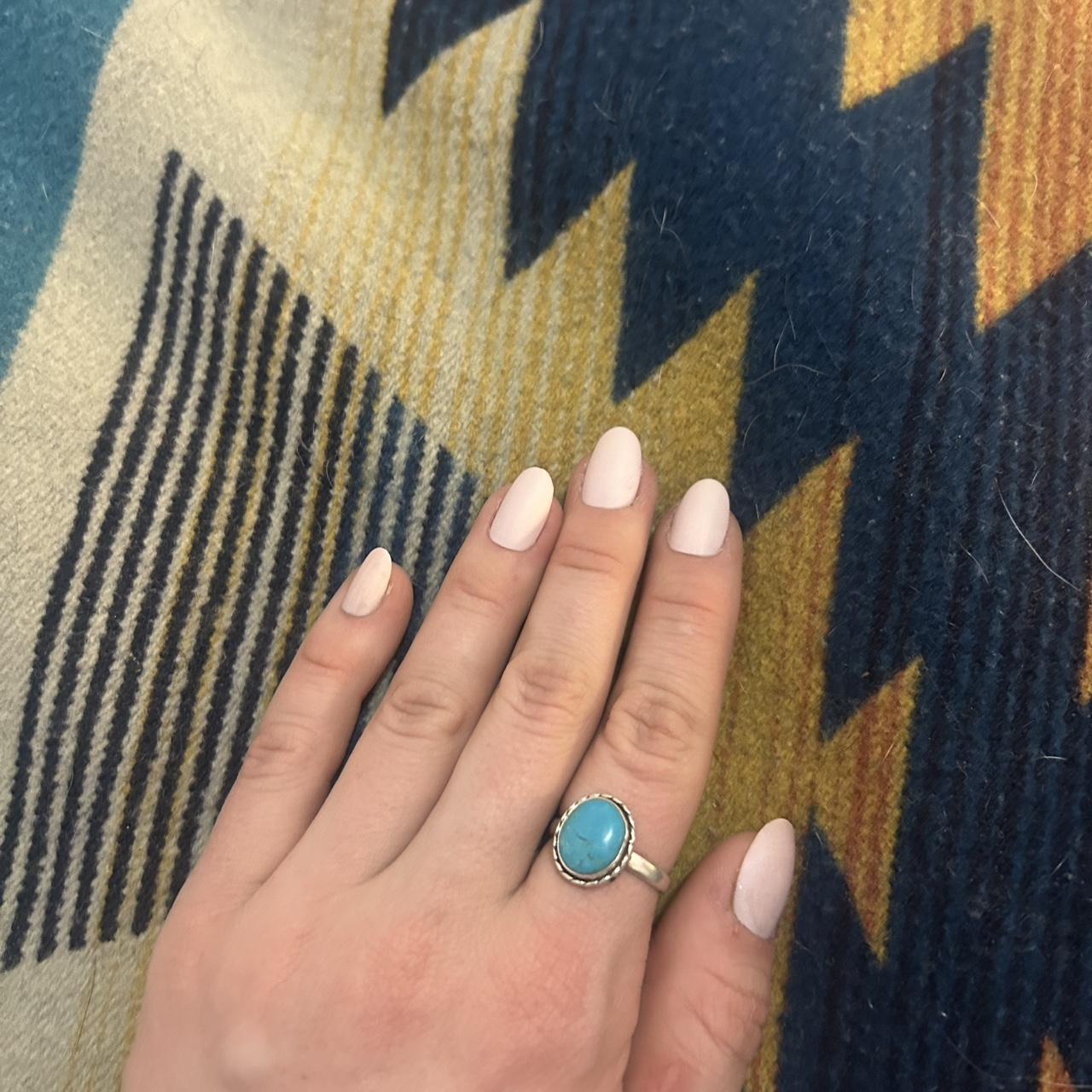 Source Unknown Women's Ring - Blue/Multi – Turquo… - image 1