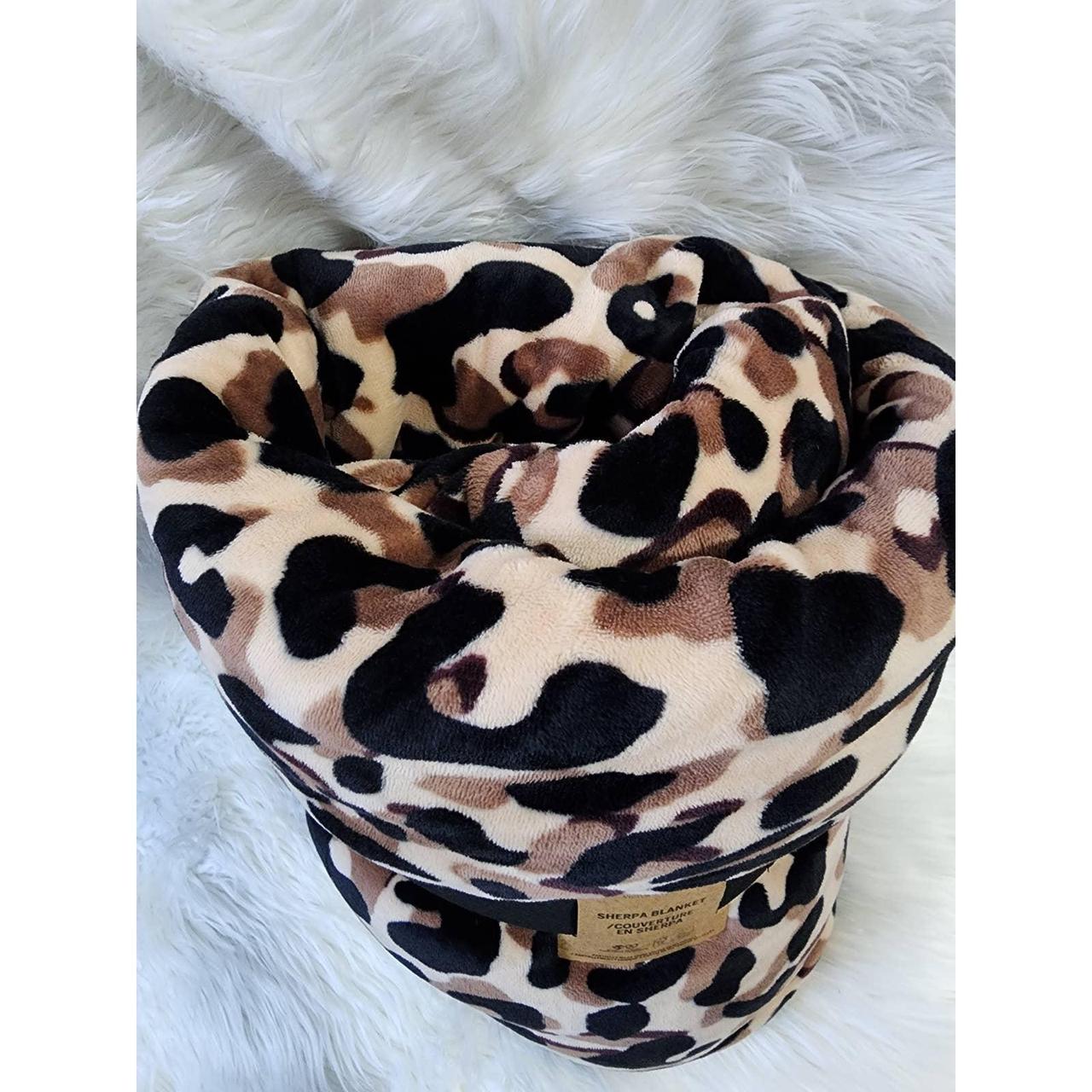 VICTORIAS SECRET buy PINK SHERPA BLANKET LEOPARD