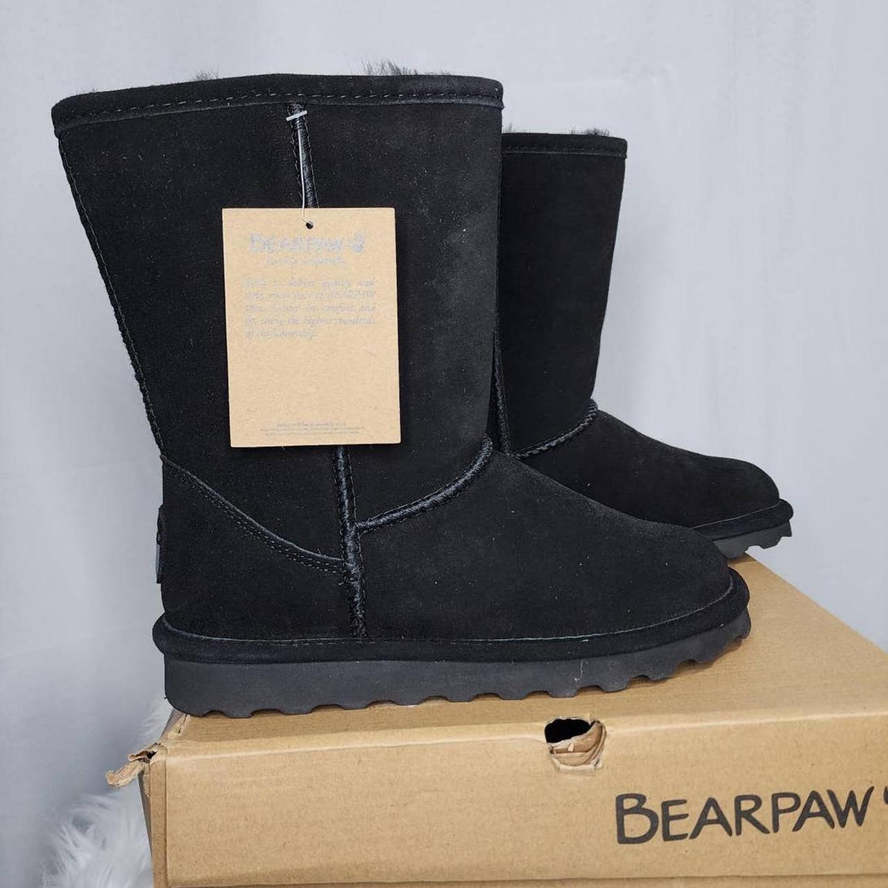 bearpaw black suede boots