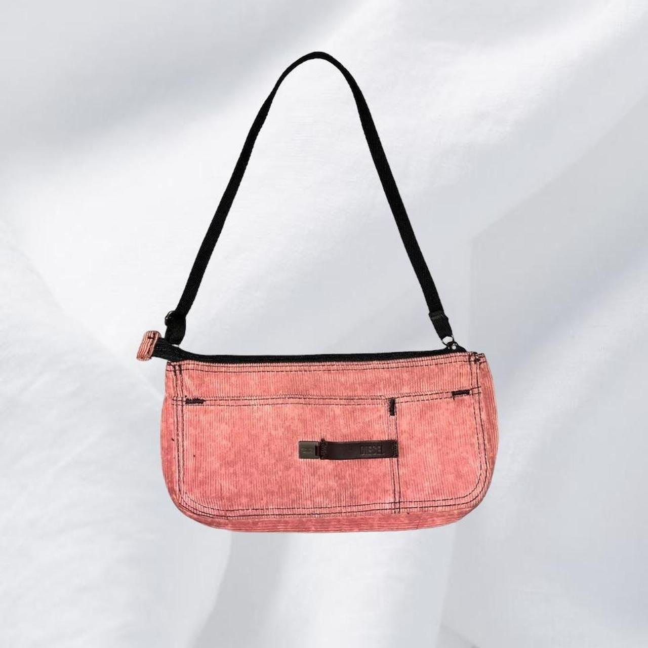 Diesel Women's Pink and Black Bag Depop