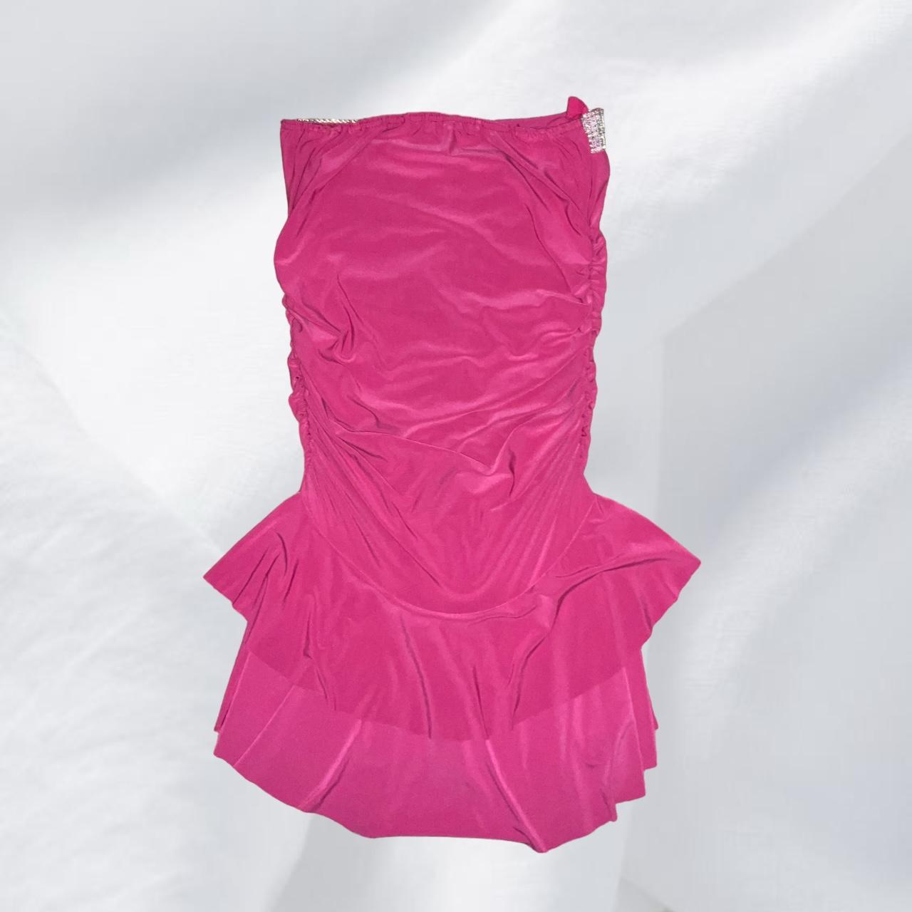 y2k pink slip dress adorable sheer no boundaries - Depop