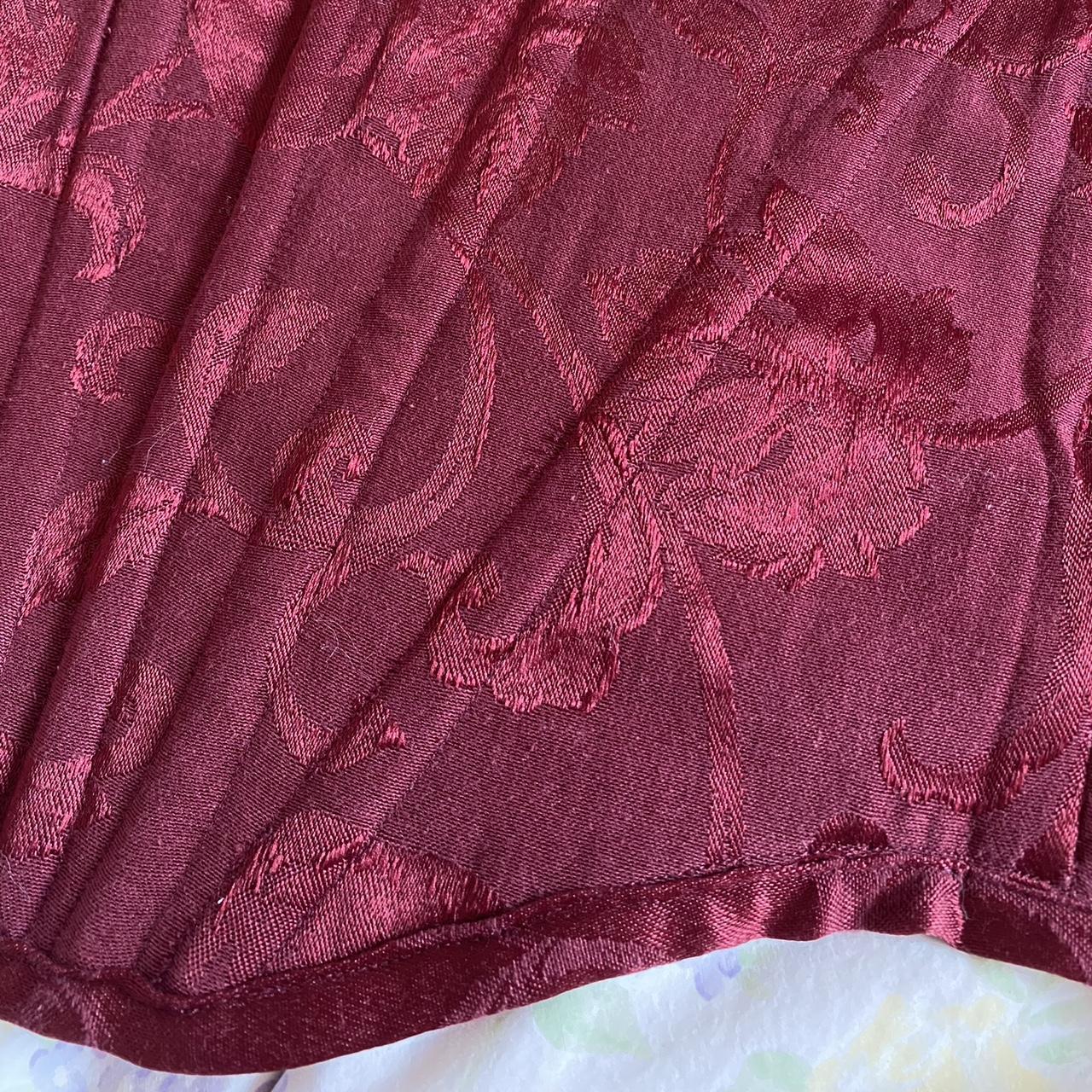 handmade burgundy brocade corset ♥️ this stunning... - Depop