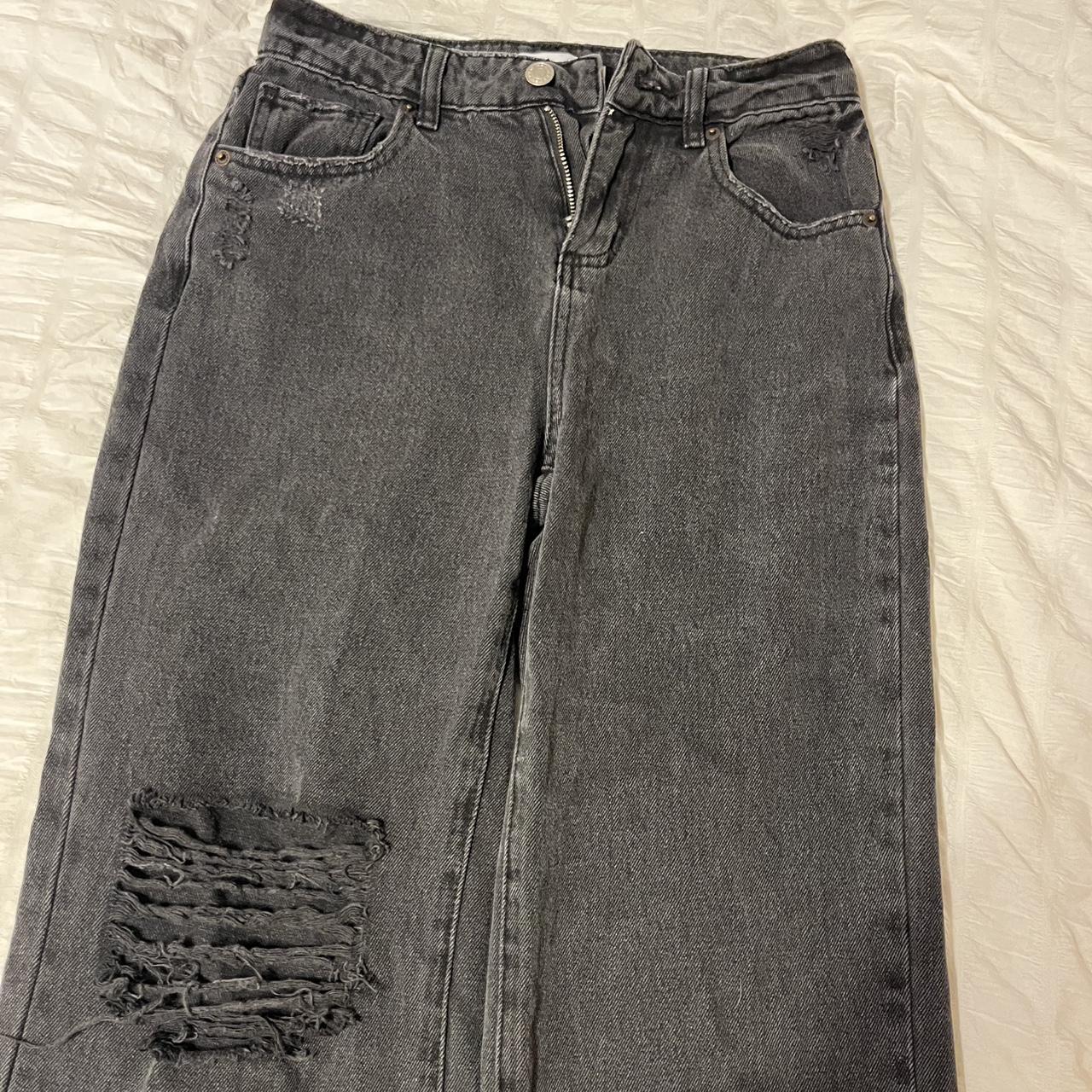Tilly's black high-waisted baggy jeans Depop