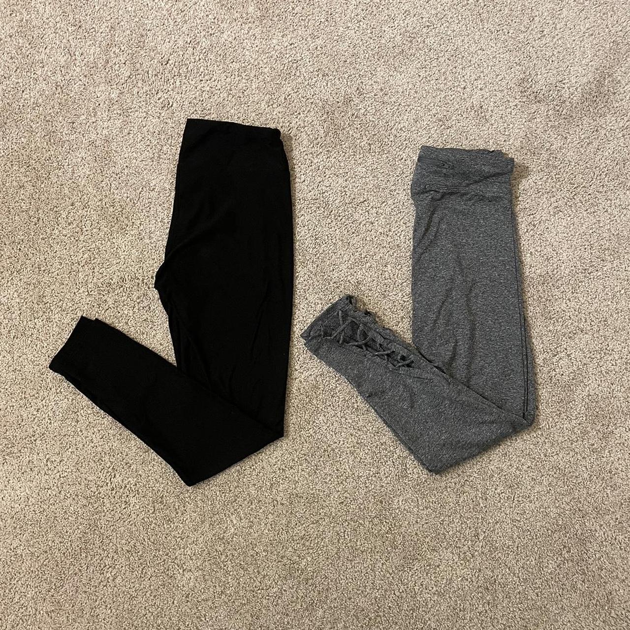 black leggings (2 pairs but can buy only one) #black - Depop