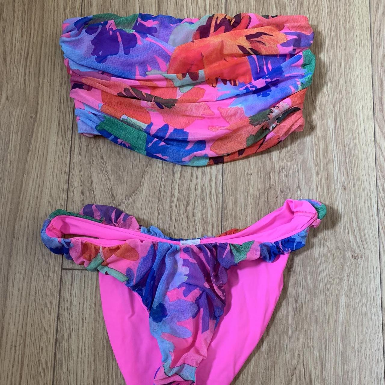 ASOS floral bandeau bikini Brand new - never worn.... - Depop