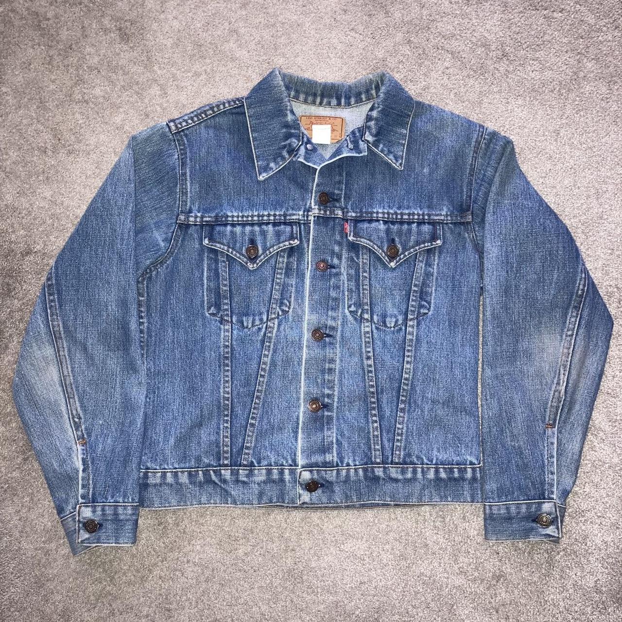 Levi's Women's Blue and Navy Jacket | Depop