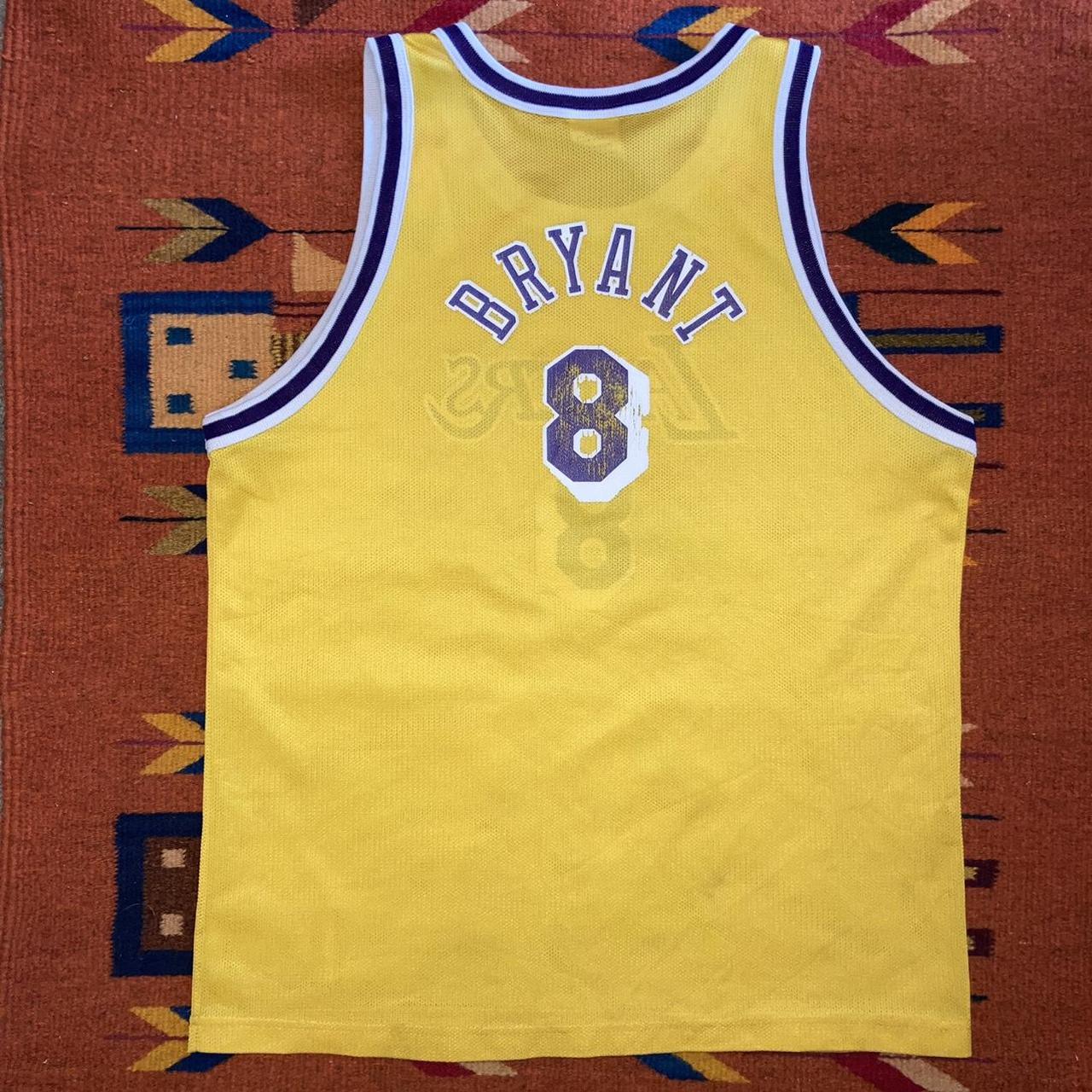 Throwback purple and gold Kobe Bryant jersey youth - Depop