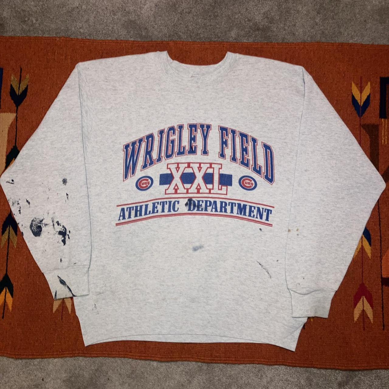 Grey Wrigley Field Crewneck Sweatshirt