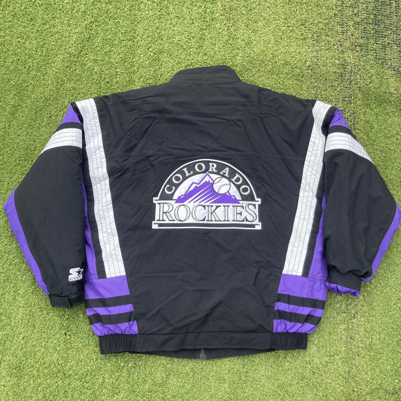 vintage 90s Deadstock Starter Colorado Rockies 3 In... - Depop