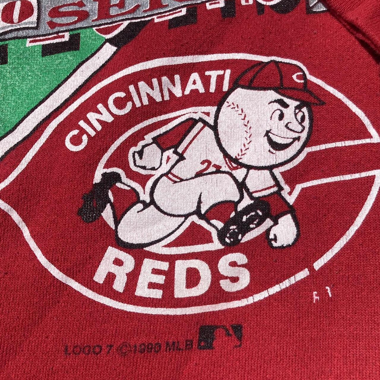 Vintage 1990 Cincinnati Reds World Series champions - Depop