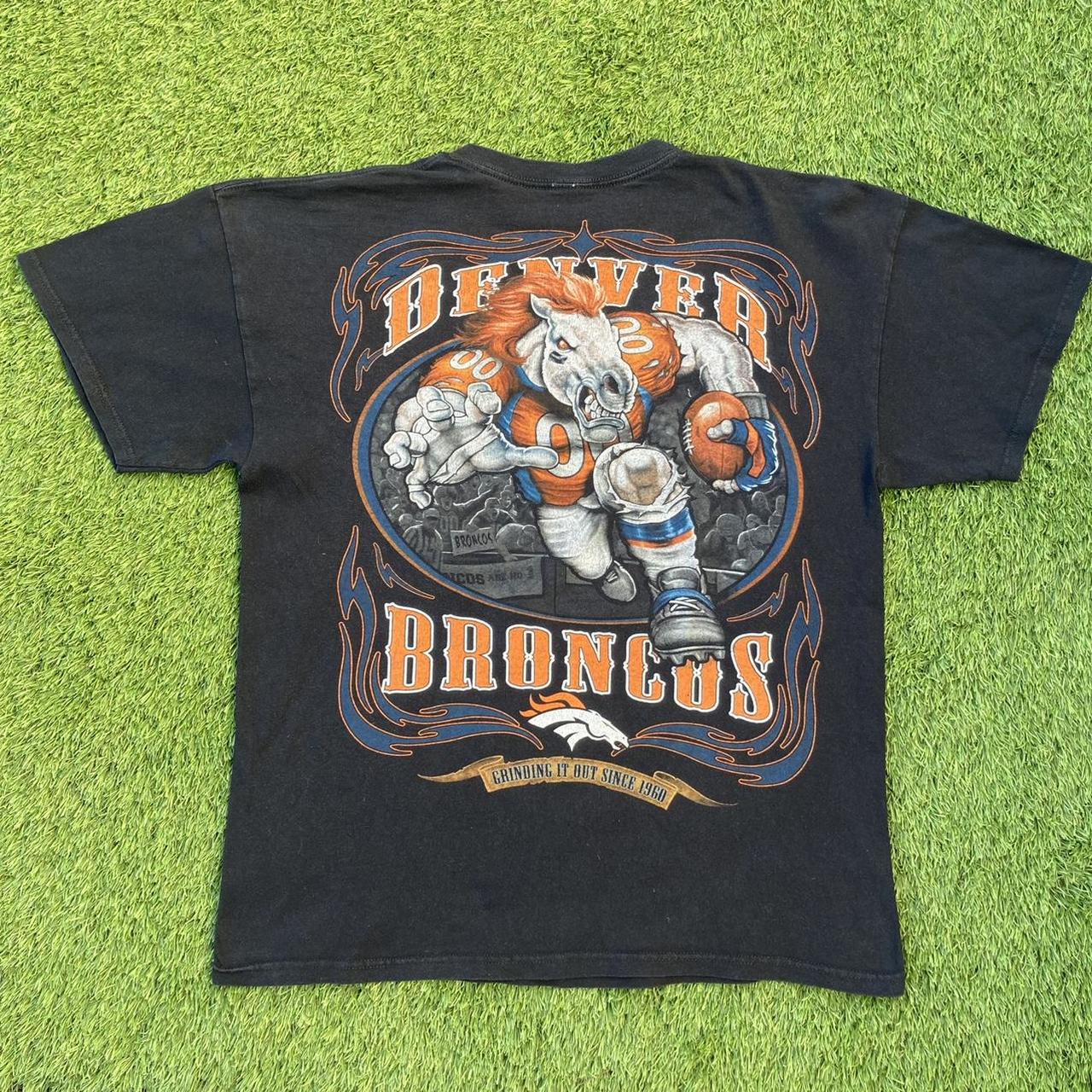 1980s Denver Broncos T-Shirt Sick Orange Old School - Depop